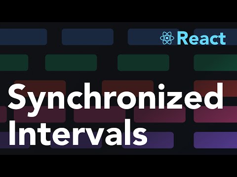 Synchronizing intervals in React