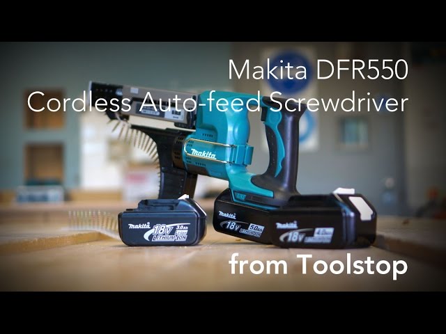 DFR550 18V Cordless li-ion Auto-Feed Screwdriver from Toolstop - YouTube