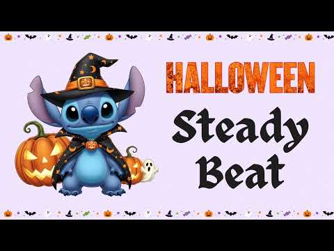 Halloween Steady Beat Play Along 🎃 Stitch Pulse Activity for Kids