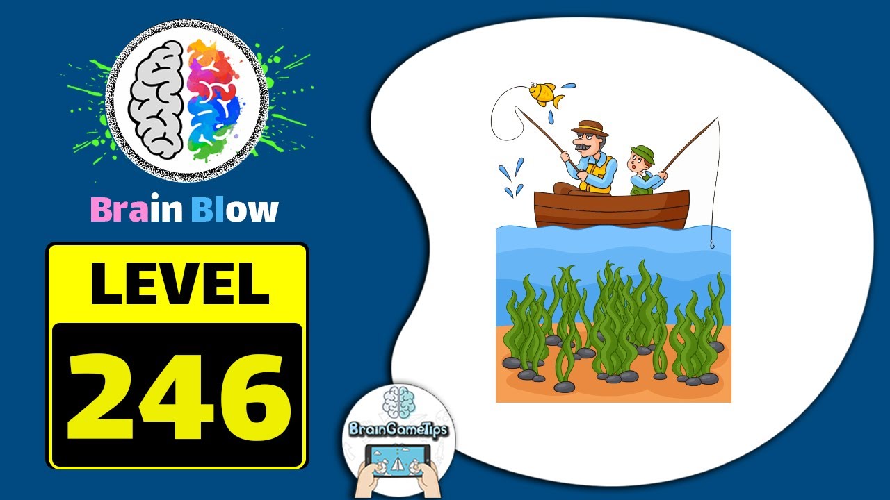 Brain Blow: Genius IQ Test - Level 246 Help The Boy Catch The Fish Answer