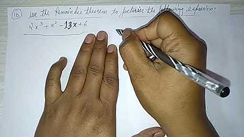 FACTORISATION ICSE CLASS X Q16