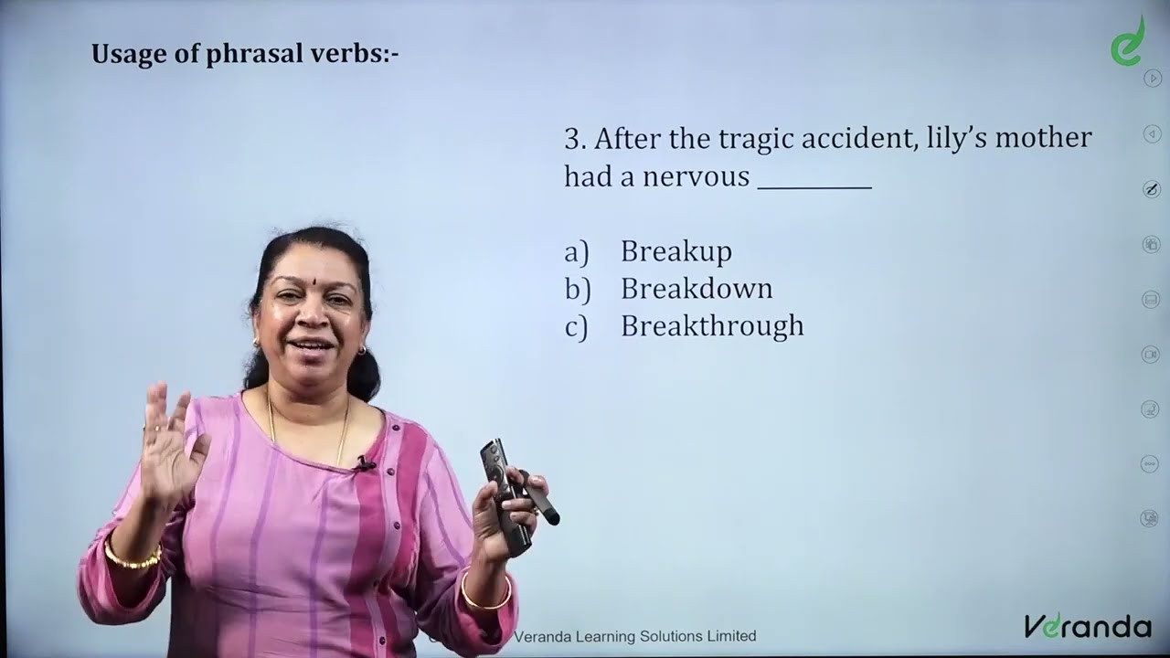 Phrasal Verbs - English by Priya Krishnan | SSC Exam Coaching | VERANDA RACE SSC