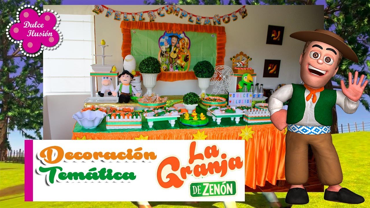 Fiesta de la Granja de Zenón para Salma 🐔🌳🐄 en su primer añito 🤗  convirtiéndose en uno de los personajes favoritos para decorar cumpleaños…