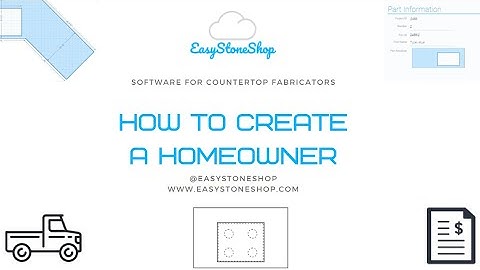 How to add a homeowner with Easy Stone Shop