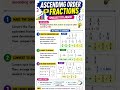 #mathematics #mathstricks #ascending_order #fractionstricks #fraction #fractionstricks #mathsteacher