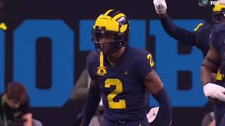 Aidan O’Connell Throws Interception to Will Johnson | Purdue vs Michigan | 2022 Big 10 Championship