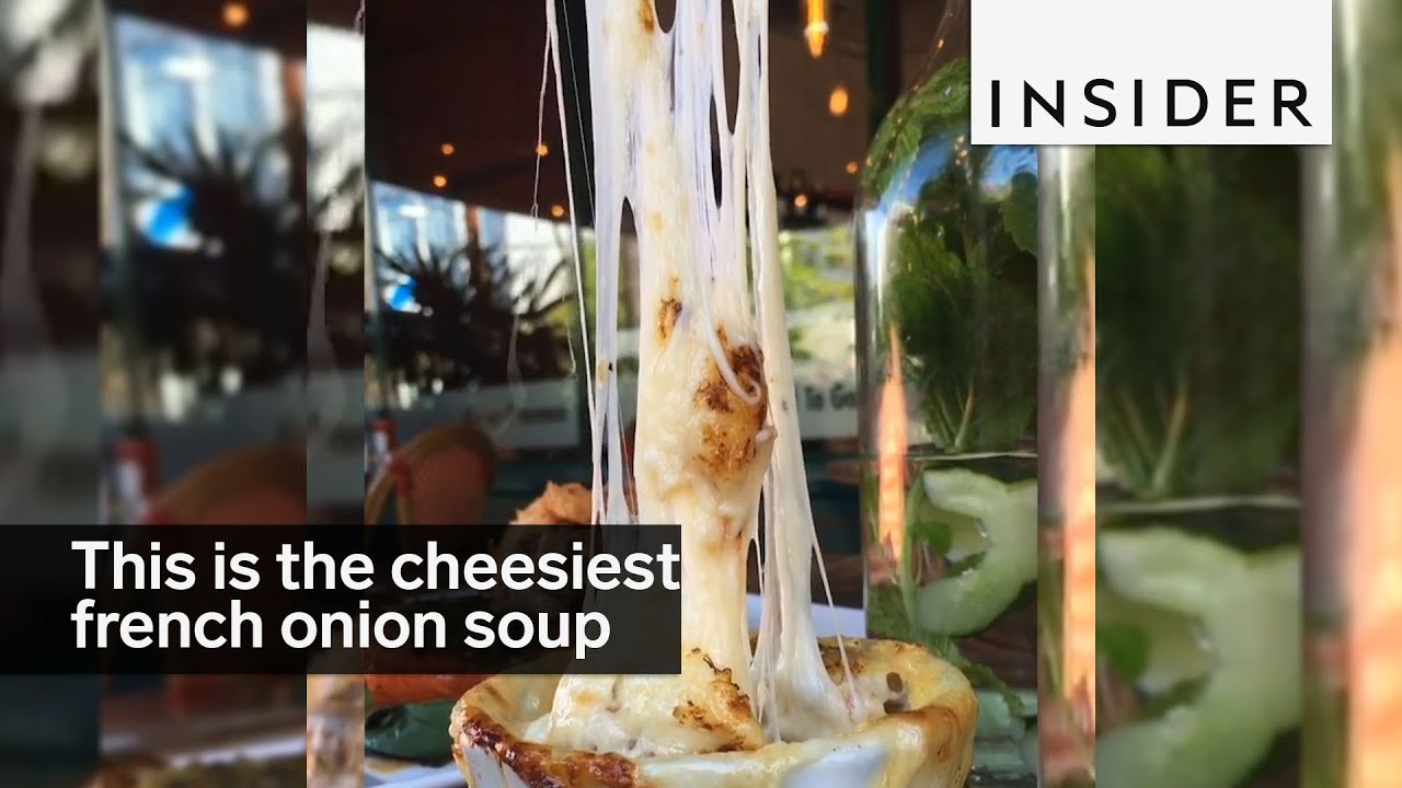 This is the cheesiest french onion soup in Los Angeles YouTube