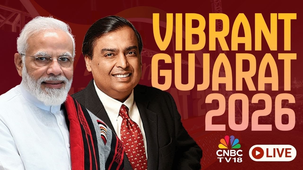 Vibrant Gujarat 2026 LIVE: PM Modi & Mukesh Ambani Speech | Saurashtra-Kutch | Rajkot | N18L