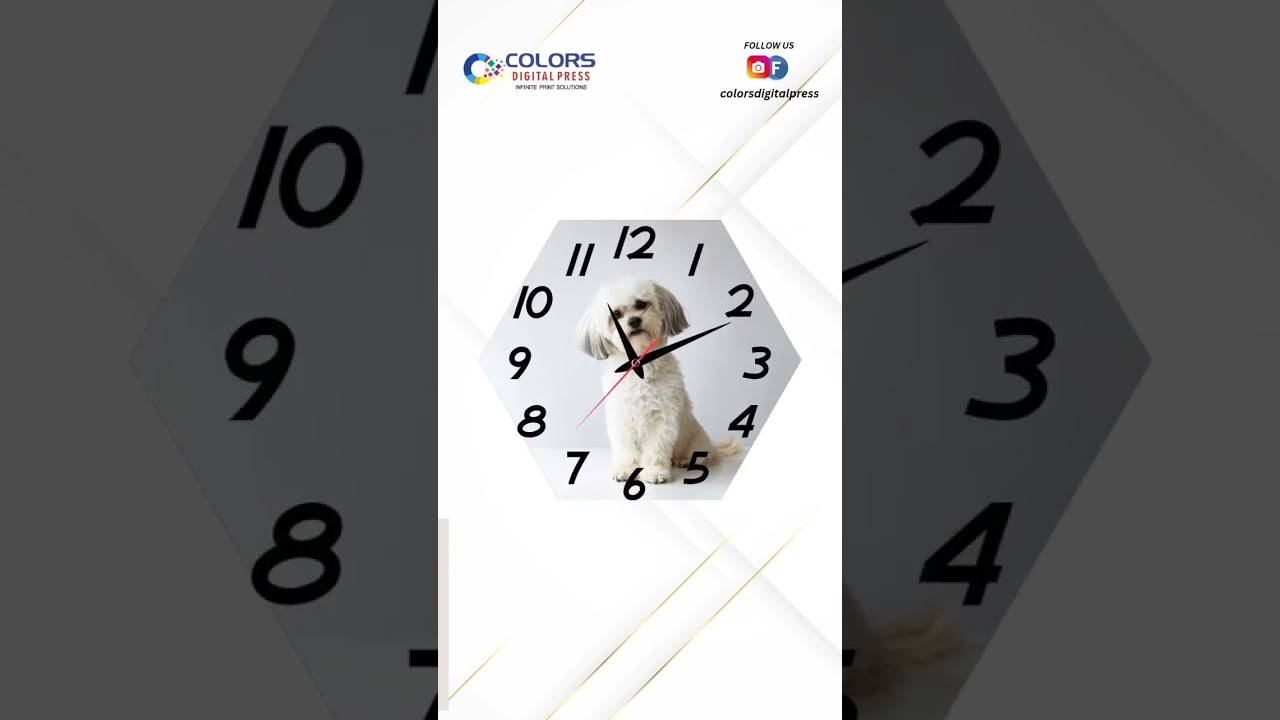 Make time memorable! Get your photos printed on custom wall clocks with Colors Digital Press