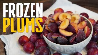 The Right Way to Freeze Plums