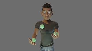 33 | Character Juggling (loop) - 51 Great Animation Exercises