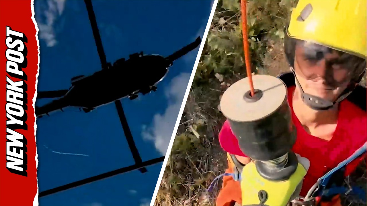 Border Patrol Airlifts Injuired Individual from Arizona Mountain Following Medical Emergency