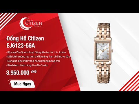 Video Cận Cảnh Đồng Hồ Citizen Nữ Dây Kim Loại Quartz... - youtube