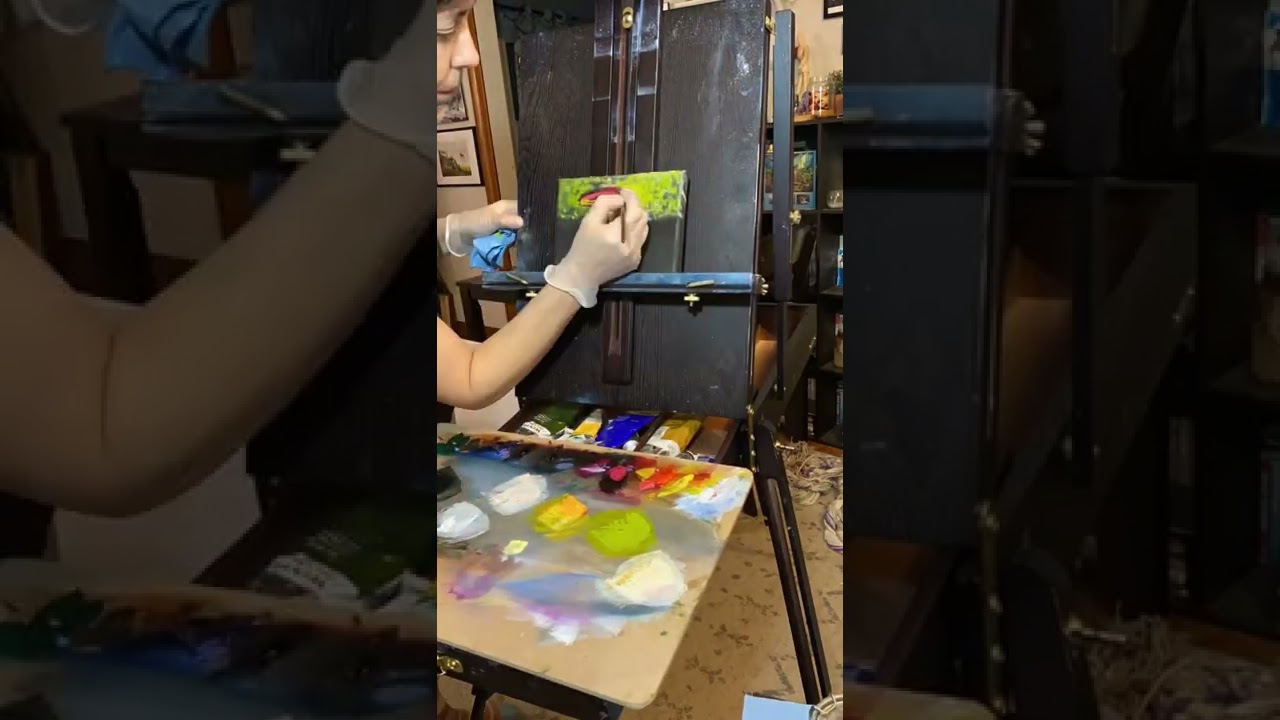 Time Lapse Mushroom Painting; Amanita Muscaria