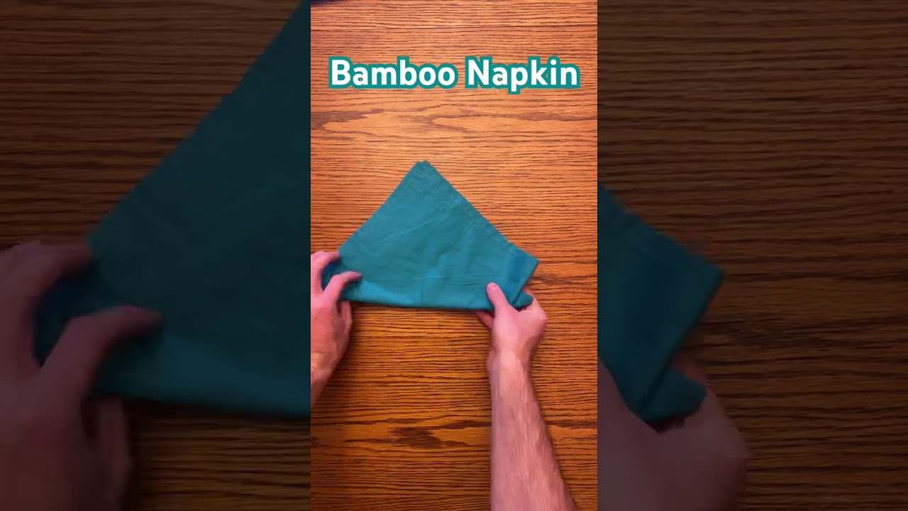 Bamboo napkin fold 