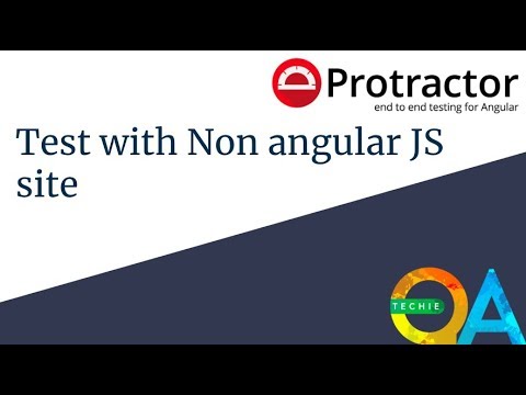 Protractor - How to run test with Non angular JS site