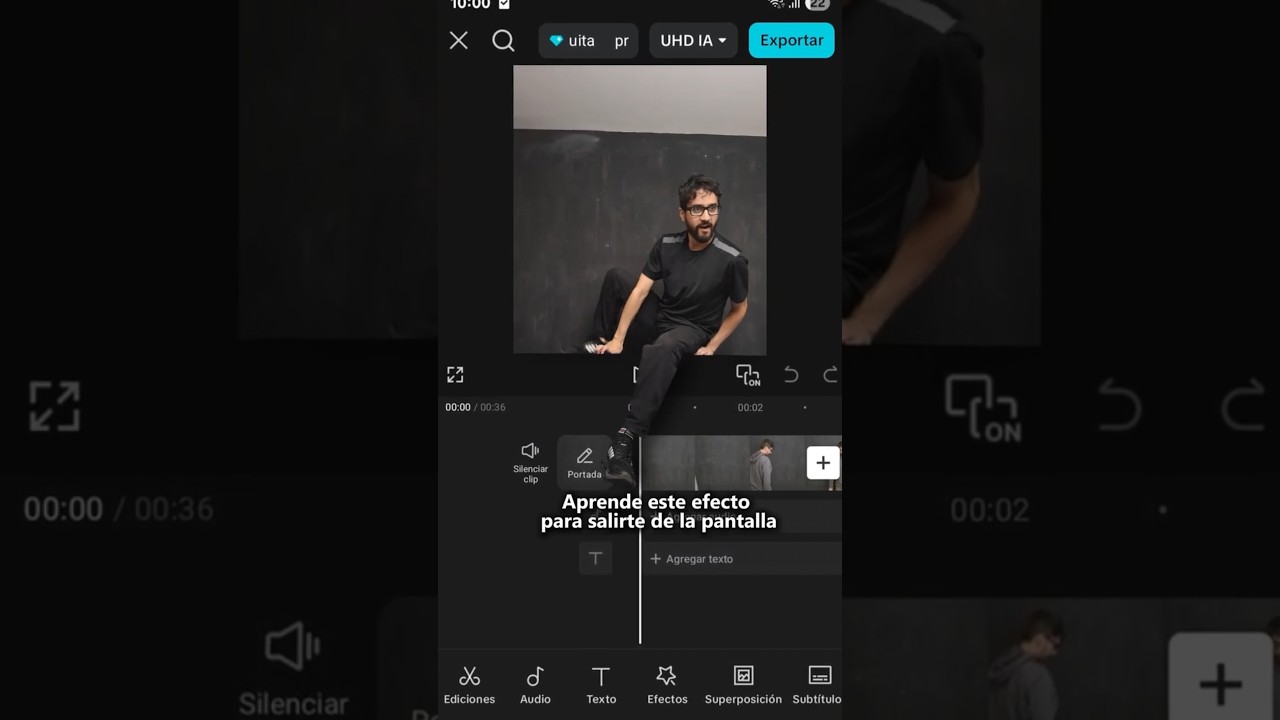 ✨ Cómo HACER el EFECTO de SALIRSE de la PANTALLA en CapCut GRATIS 😱 | Tutorial paso a paso