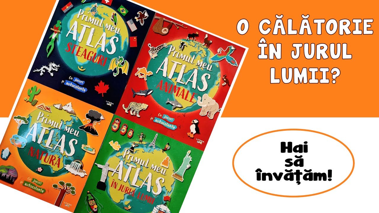 Primul meu atlas (4 cărți, ed. Litera) | 