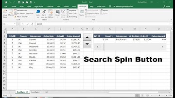 scroll bar or spin button to an Excel worksheet