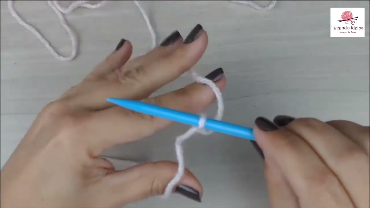 Colocação de pontos no Tricô para iniciantes