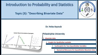 Topic (3): “Describing Bivariate Data”