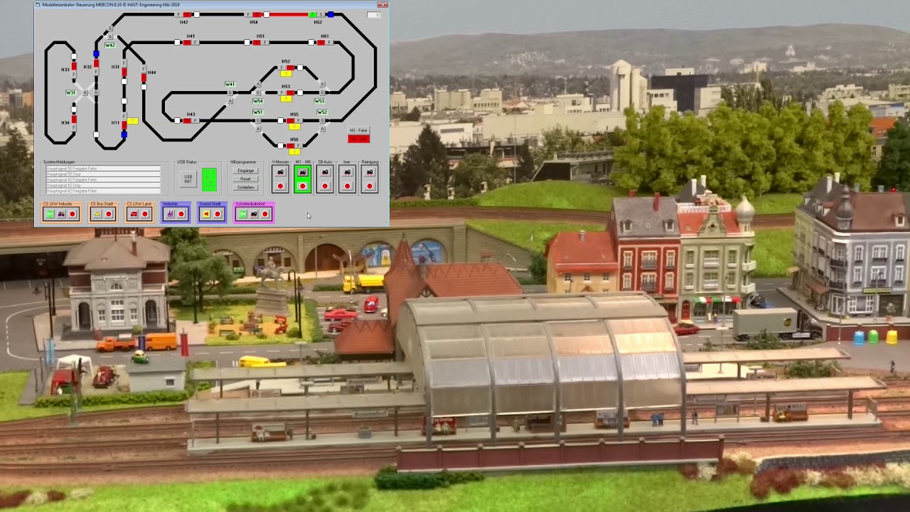 Model Train For Computer PC-Steuerung fΓΌr Modelleisenbahn in 1:160 / PC-based Software for ...