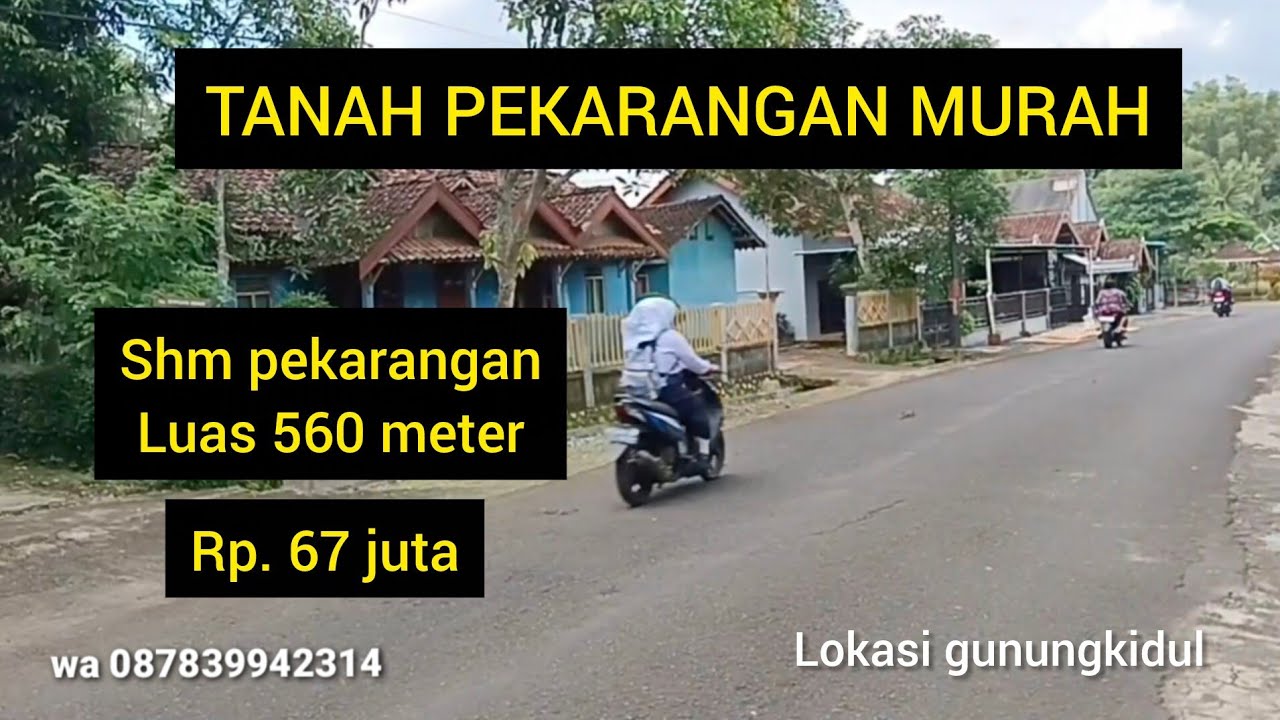TANAH PEKARANGAN MURAH 67 JUTA