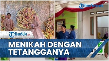 Viral  Video Pasangan Ini Menikah dengan Tetangganya, Hanya Terhalang Tembok dan Cukup Satu Langkah