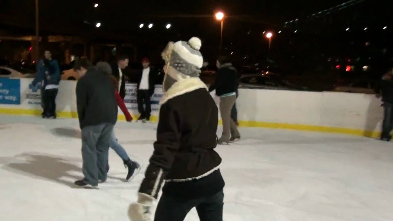 Ice Skating at the River RINK YouTube