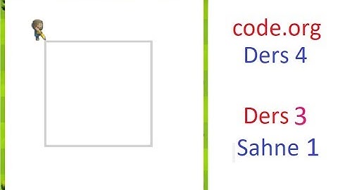 #10 Code.org Ders 4 (Level 4) . Ders3 (Aktör) Sahne1- -Code.org Çözümler- for döngüsü