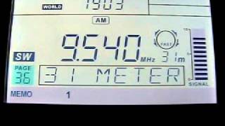Radio Australia 9540 Khz. 25.9.2011.