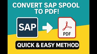 Convert SAP Spool to PDF! Quick & Easy Method