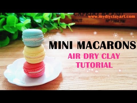 Mini Macarons - Easy Air Dry Clay Tutorial