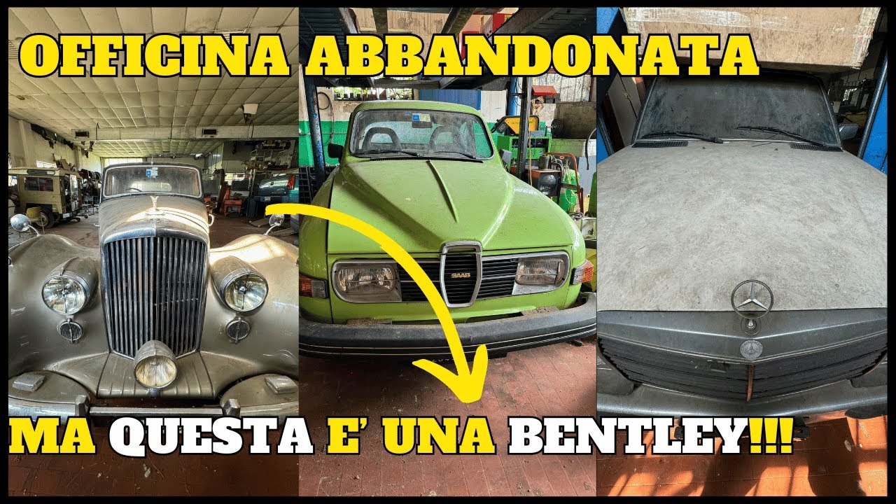 Troviamo MACCHINE di LUSSO  e MEZZI di SOCCORSO in questa OFFICINA abbandonata