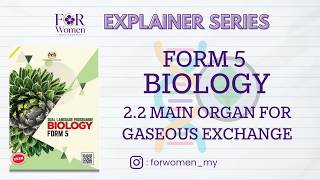 Biology Form 5 - Topic 2.2 Main Organ for Gaseous Exchange