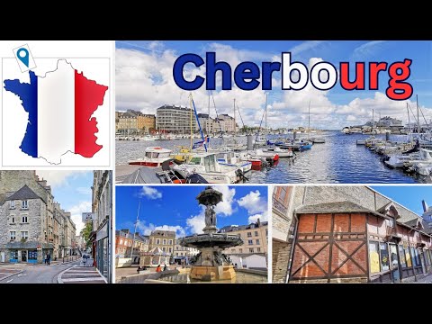 Vídeo: Cruise Ship and Ferry Port of Call Cherbourg, França
