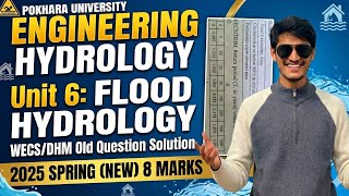 Engineering Hydrology || Unit:6 Flood Hydrology. || WECS /DHM ( Hydest method ) Numerical ||
