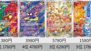 【ポケカ】高騰！最新2024年AR全種販売価格ランキング！ 26年6月【Pokemon TCG】All AR card in 2024 ranking.