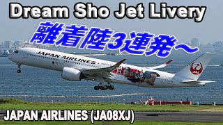 大谷翔平ジェット離着陸3連発 Dream Sho Jet Livery take off (JA08XJ