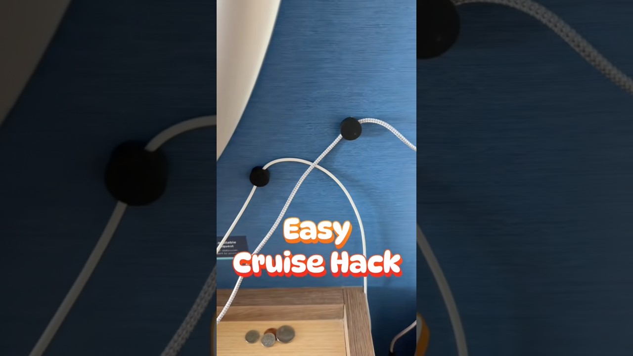 Easy Cruise hack to avoid clutter! #cruise #cruisehack #travel