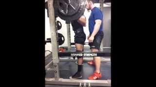 Heavy Squats, Sergio Luna 375X3 And Matt Clark 495X4 Rep Pr