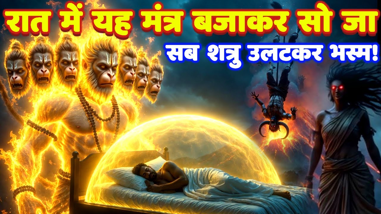 11 मुखी हनुमान रात्रि ज्वालामुखी शत्रु मारण महा भयंकर उल्टारी तांत्रिक मंत्र: Hanuman Mantra