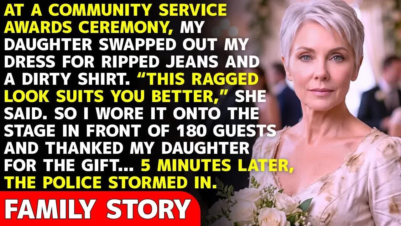 My Daughter Replaced My Dress With A Ragged, Dirty Outfit—So I Wore It On Stage And Said “Thanks