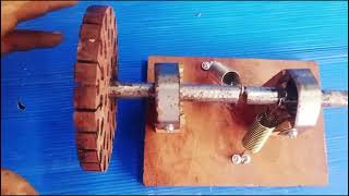 FREE Electricity with a V2 Spring Motor generator Perpetual Motion