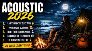 Acoustic 2026 🌙 Campfire Nights & Lonely Hearts | Relaxing Sad Songs Collection screenshot 4