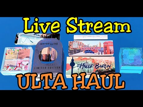 Live Stream: ULTA, SEPHORA & MORPHE / JACLYN COSMETICS HAUL - Swatches & Chit Chat  @bwitch17