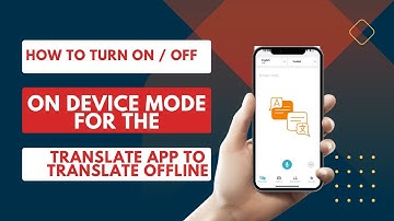 How to Turn On or Off | On Device Mode For the #TranslateApp to #Translate #Offline #IPhone14