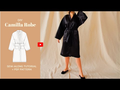 DIY Camilla Dressing Gown Robe Tutorial - tintofmintPATTERNS