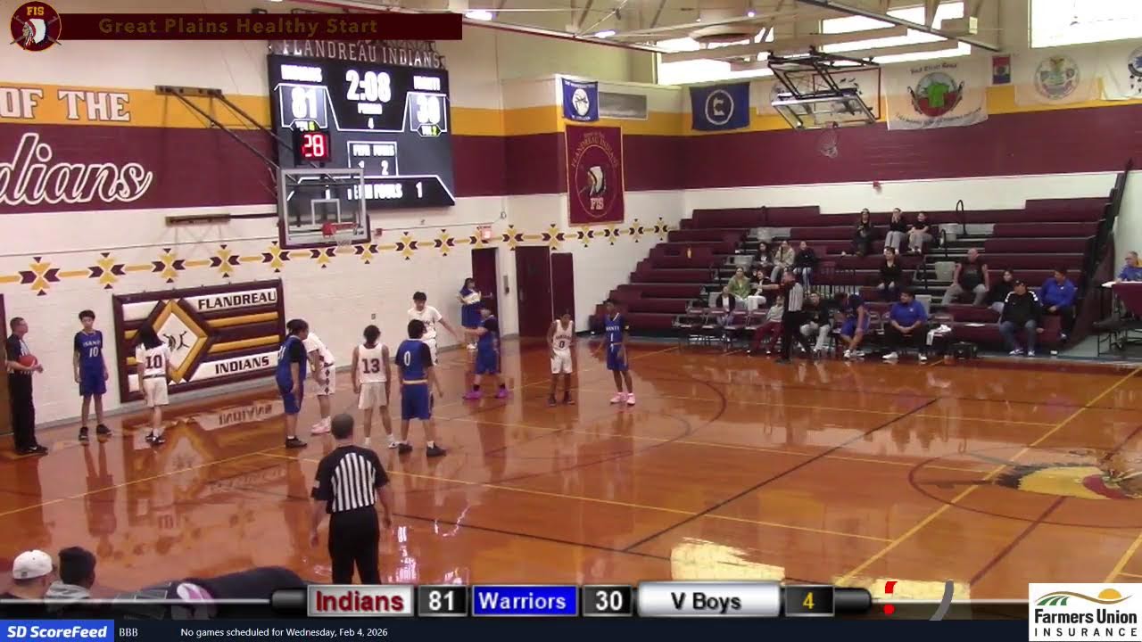 Santee Warriors vs Flandreau Indians (GBB) (BBB)