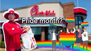 When you go to Chick Fil A during Pride Month